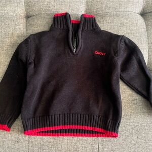 DKNY pullover half-zip sweater